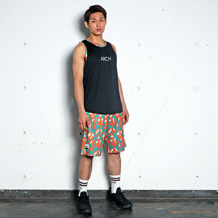 楽天市場 Arch アーチ パンツ バスパン Flex Camo Shorts Coral バスケ ウェア Arch アーチ 楽天市場店