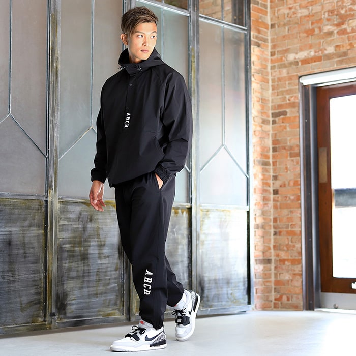 Arch アーチ トラックパンツ Vertical Track ウェア Track Pants その他 Black バスケ ウェア 黒 Arch アーチ 店