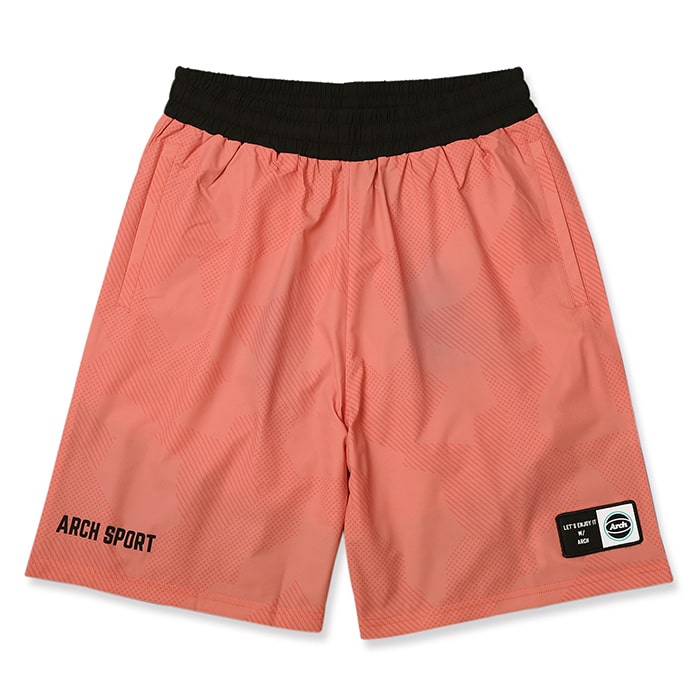 楽天市場 Arch アーチ パンツ バスパン Sport Patched Shorts Coral Pink バスケ ウェア ピンク Arch アーチ 楽天市場店