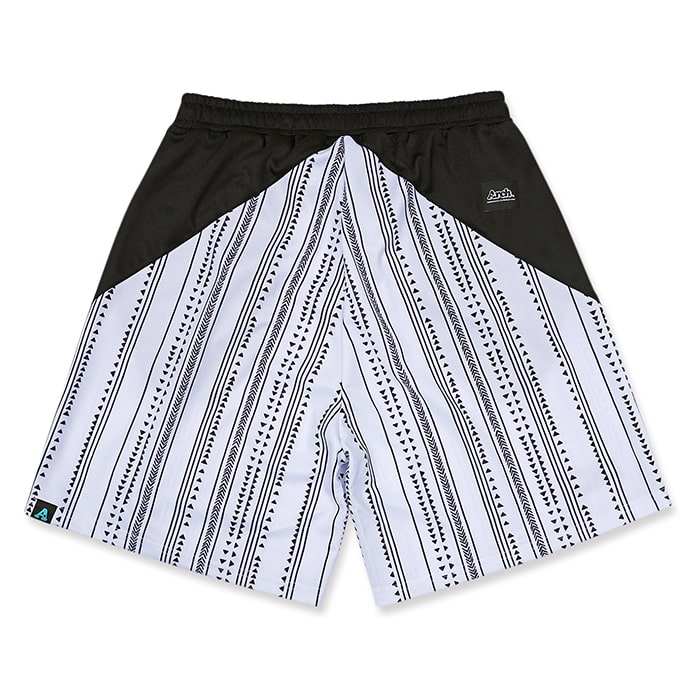 Arch アーチ パンツ バスパン rough stripe shorts white バスケ 