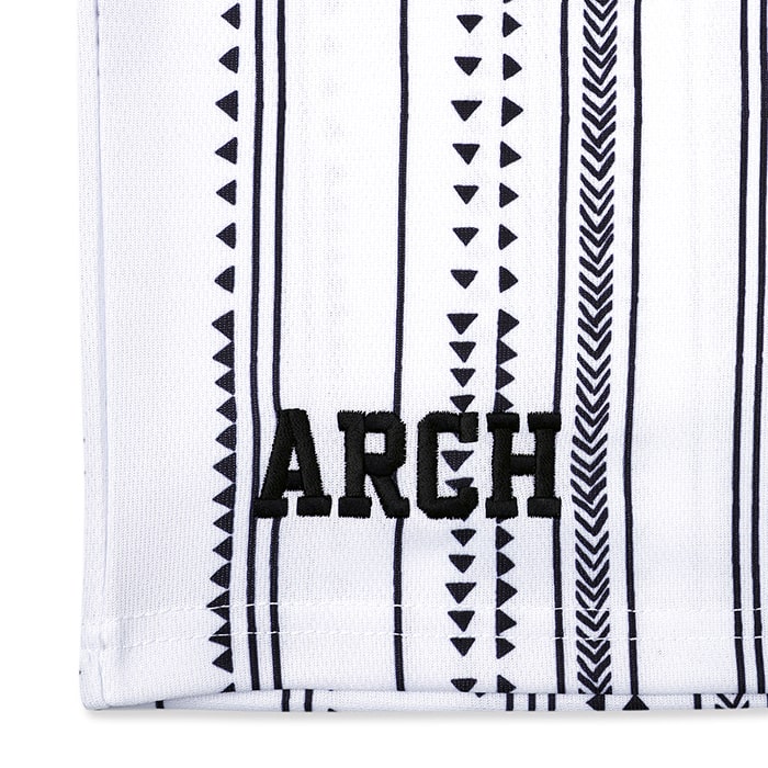 Arch アーチ パンツ バスパン rough stripe shorts white バスケ 