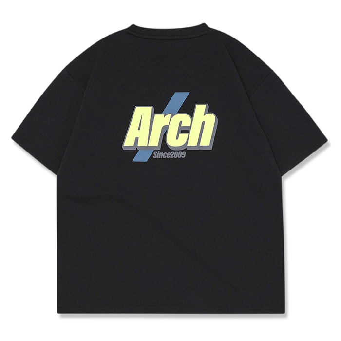 楽天市場】Arch split logo tee [DRY]【black】 アーチ バスケ 半袖T