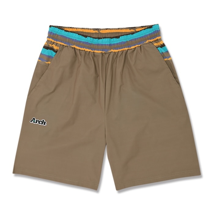 Arch バスケットボールパンツ M 黒/黄色 楽天市場】Arch paint stripe shorts【black】 アーチ バスケ