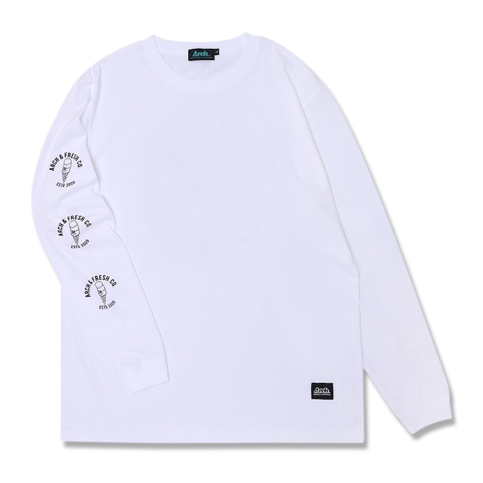 楽天市場】Arch scratched L/S tee [DRY]【black】 アーチ