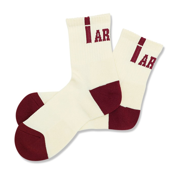 楽天市場】Arch vertical crew socks【white】 アーチ バスケ
