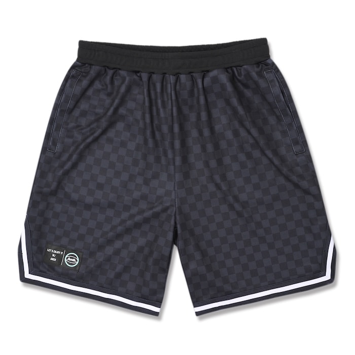 Arch checkered shorts【black】 アーチ バスケ ショーツ