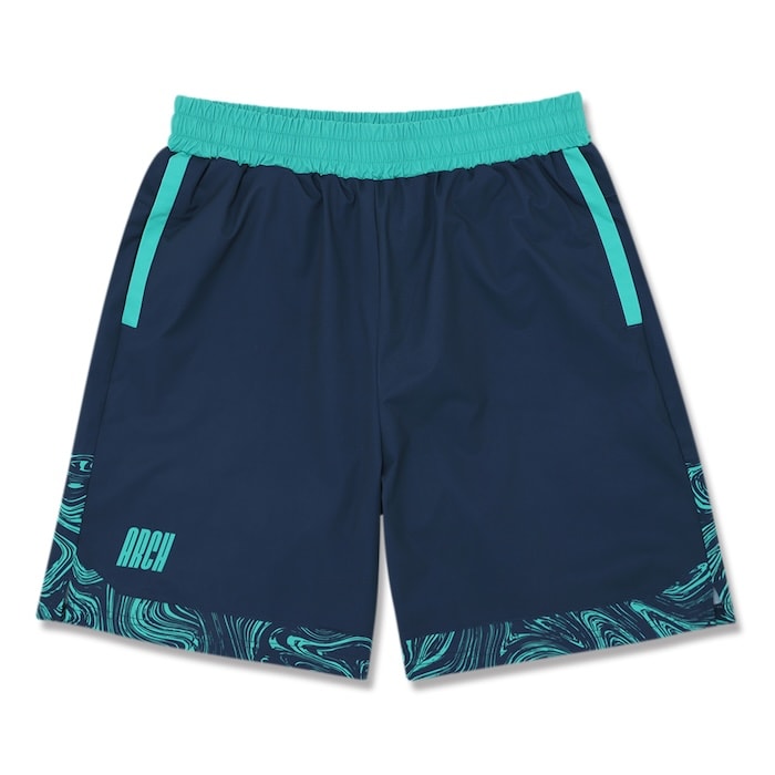 Arch marble section shorts【night navy】 アーチ バスケ ショーツ
