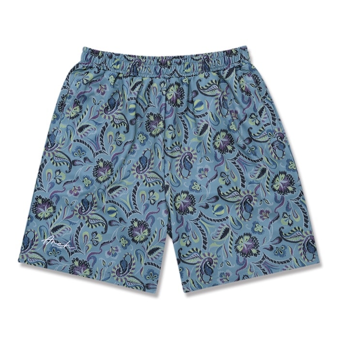 Arch gobelin fabric pattern shorts【nile blue】 アーチ バスケ ショーツ