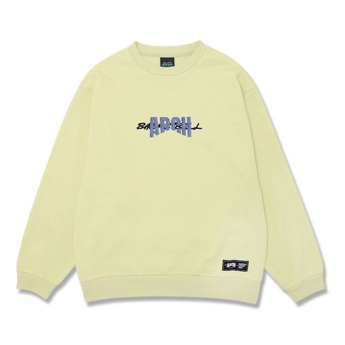Arch rise up sweat crewneck【citron】 アーチ形 バスケ アウター 汗水 労働者の一団首っ玉