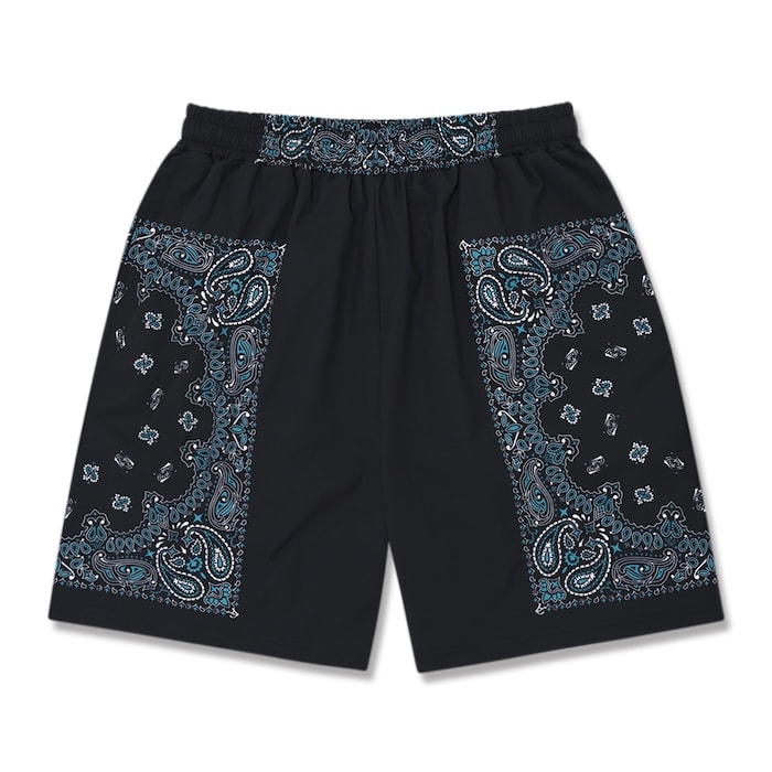 Arch bandana shorts【black】 アーチ形 バスケ さる股引き