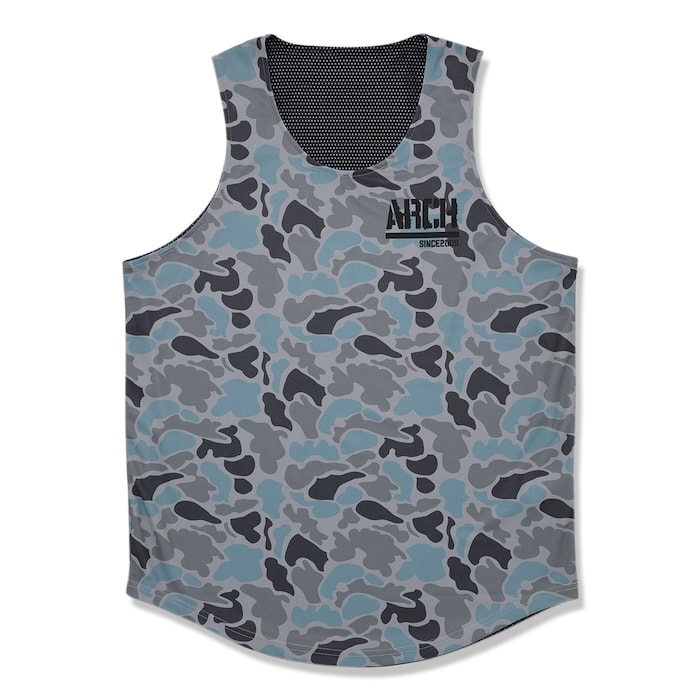 Arch duck camo rev. tank [DRY]【gray/black】 アーチ形 バスケ 貯蔵タンクとっ始め