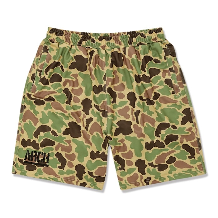 Arch duck camo shorts【khaki】 アーチ バスケ ショーツ