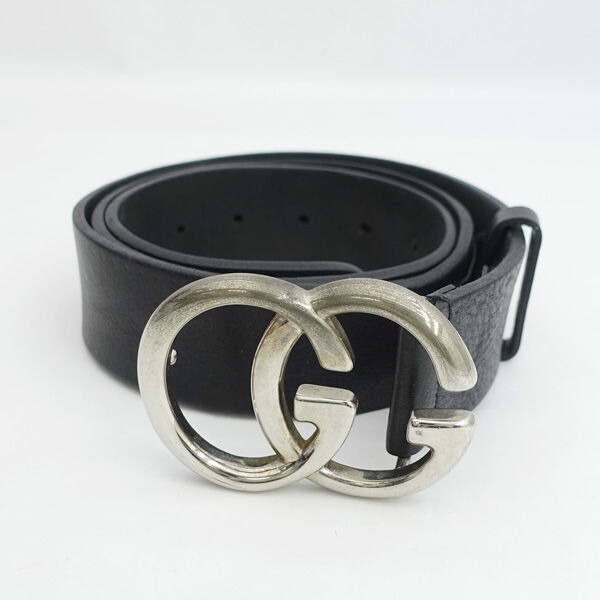 美品☆GUCCI定番シルバーロゴベルト90cm t15846.jpg