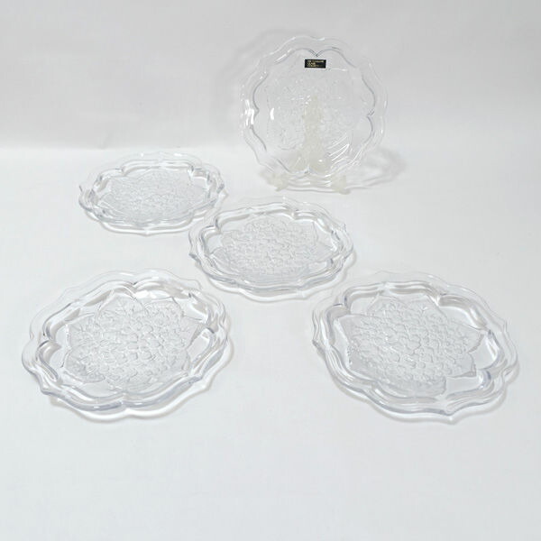 楽天市場】五草花オンザロックセット5客組 クリスタルガラス 作者