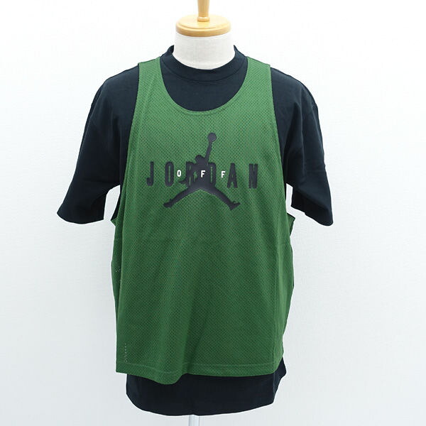 OFF WHITE × JORDAN BRAND / ジョーダン ◆Tシャツ/AS H OW SS TOP/グリーン×ブラック/S/タグ付き CV3524-361 【メンズ/MEN/男性/ボーイズ/紳士】 メンズファッション【未使用】