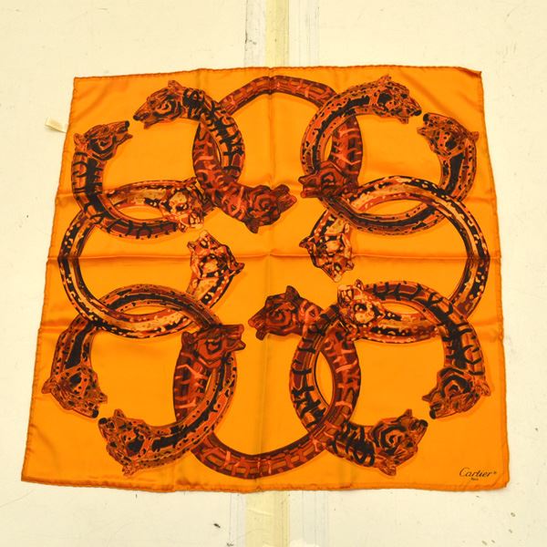 楽天市場】カルティエ CARTIER パンテール シルク ミニ スカーフ