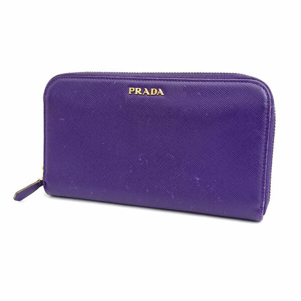 PRADA パープル 長財布 楽天市場】【中古】【財布】PRADA プラダ ラウンドファスナー 長