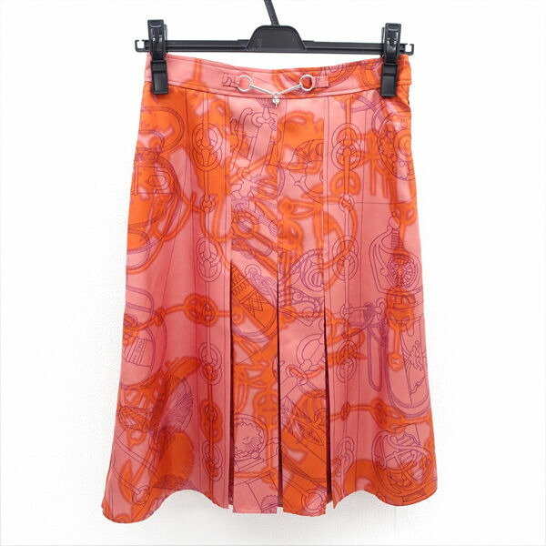 楽天市場】【エルメス】Hermes シルク アニマルプリント スカート 総柄