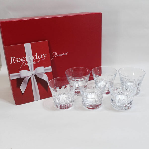 BACCARAT / バカラ ◆【水飲み】バカラ/エブリデイ 鍵を掛ける水飲み(6個組) すまい 雑貨 差し上げ物 差し上げ物【未当て嵌める】  【代引不可】【同梱不可】 食器・カトラリー・グラス-グラス・タンブラー-キッチン用品・食器・調理器具
