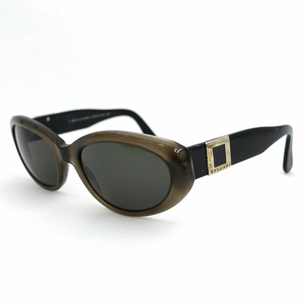 【良品】BVLGARI・ブルガリ・サングラス・ゴールド・ロゴ・62◻︎15 120 ブルガリ BVLGARI サングラス 62□15-120 茶 626 /YH メンズ 081