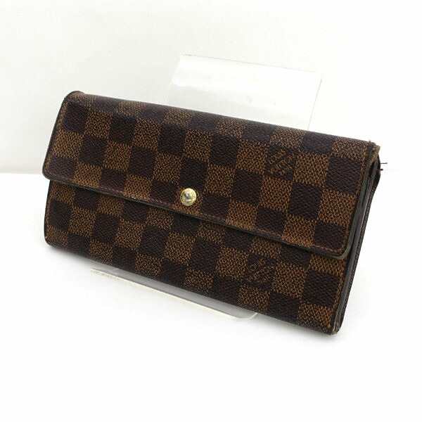 LOUIS VUITTON 二つ折り長財布 ダミエ　N61734　中古 楽天市場】【財布】LOUIS VUITTON ルイ ヴィトン ダミエ