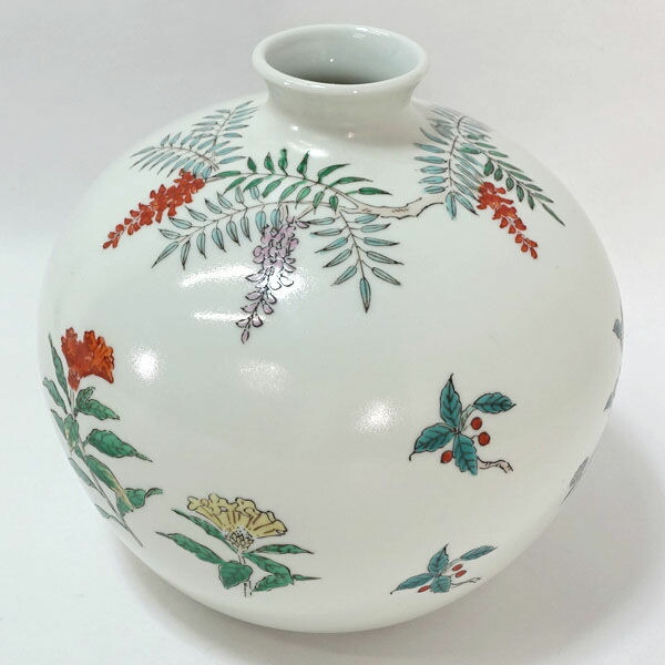 K*A様 アンティーク　有田焼　弥左衛門　花柄花瓶 K*A様 アンティーク 有田焼 弥左衛門 花柄花瓶 K*A様 アンティーク