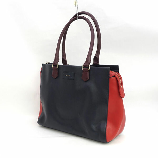 新品　ポールスミス  トートバッグ　2way ワインレッド　80bwb052 Paul Smith Logo ポップカラー 2WAYトートバッグ / 553960 PTOTE