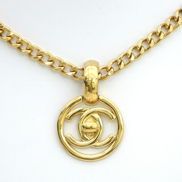 【価格見直し】【2026/03/06】CHANEL / シャネル ◆ココマーク ラウンド ターンロック ネックレス 97P ゴールド GP 【ネックレス/ペンダント/トップ/アクセサリー】 ブランド【中古】 |アーチェリー2(Archery)