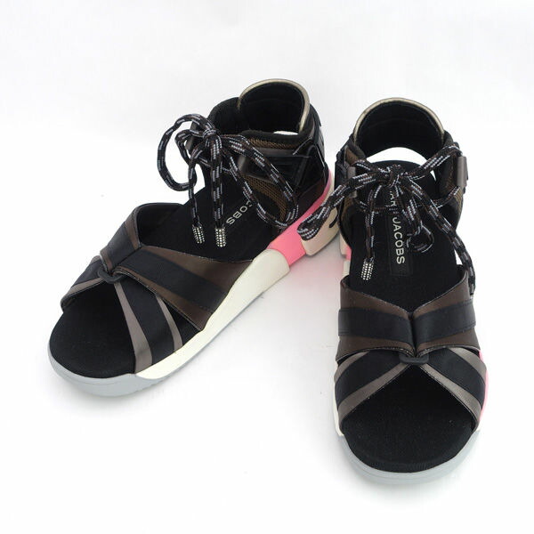 MARC JACOBS / マークジェイコブス ◆サムウェアサンダル/SOMEWHERE/ブラック/39(24.5cm) M9002087 【レディース/ガールズ/LADY/女性/婦人】【靴/クツ/シューズ/SHOES】 レディースファッション【中古】