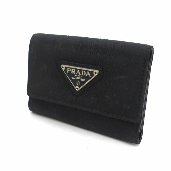 PRADA ブラック ナイロン キーケース　クロ プラダ PRADA PRADA キーケース 2TT144 2DMK キーリング