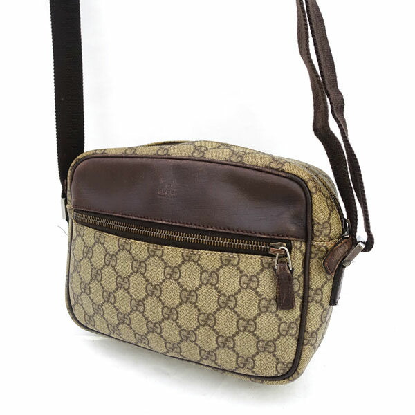 【百貨店SALE】GUCCI / グッチ ■GG PVC ショルダーバッグ 赤銅色 114291-002058 【御徒面子/うしろ側/BAG/鞄/嚢】 ブランド名【中古】