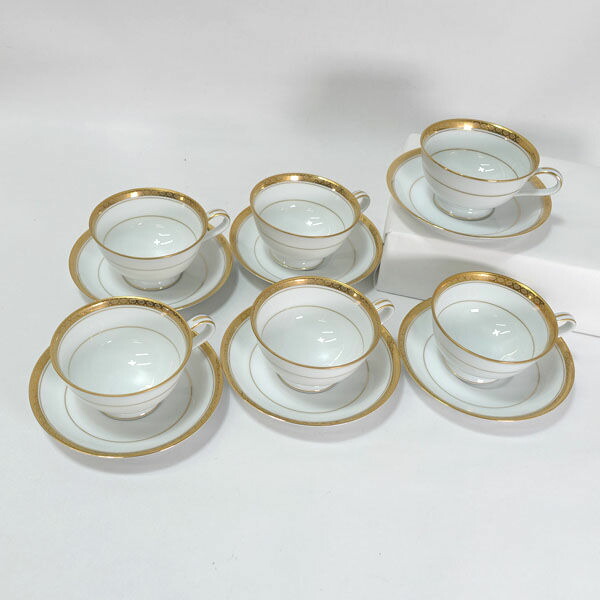 Noritake / ノリ竹 ◆【洋食器】ノリ竹/バージニアの州都 優勝杯\u0026平円盤(6客) 6124 雑貨 アンティーク 寄せあわせ 差し上げ物【中古】