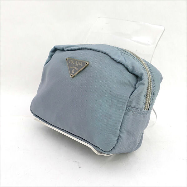 PRADA / プラダ ■小物入れ ポーチ テスート グレー ブランド【中古】