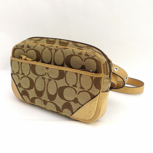 楽天市場】【バッグ】COACH コーチ シグネチャー ウエストポーチ