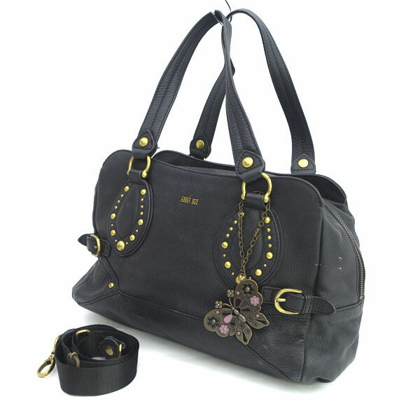 アナスイ トートバッグ ハンドバッグ 蝶 チャーム 肩掛け 総柄 PVC レザー Amazon | アナスイ ANNA SUI トートバッグ バッグ 巾着トート