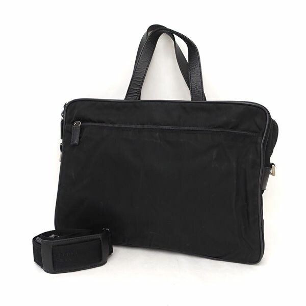 PRADAプラダナイロントートバッグブリーフケースブラック黒2WAY2VG033 PRADA - 新品同様 プラダ PRADA ブリーフケース 2way ビジネス