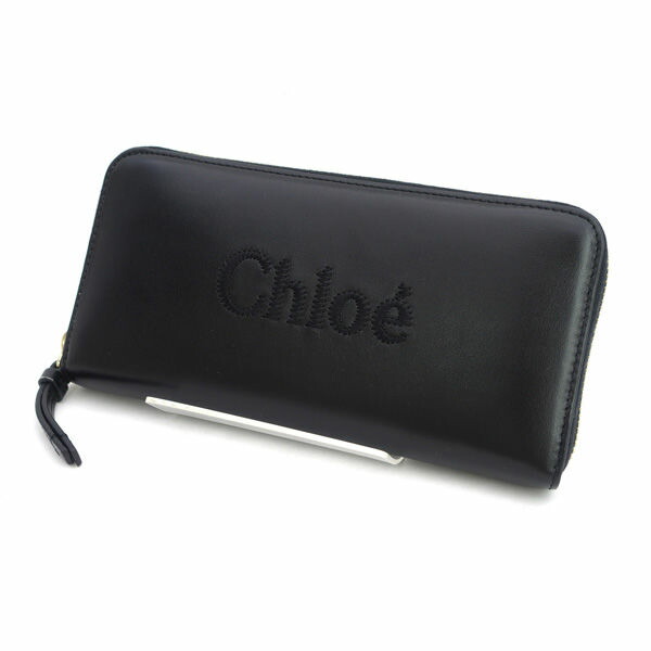 CHLOE / クロエ ◆センス ロゴ ラウンドファスナー長財布 ブラック CHC23AP970 【財布/サイフ/ウォレット/wallet/コイン】 ブランド【中古】 31,217円