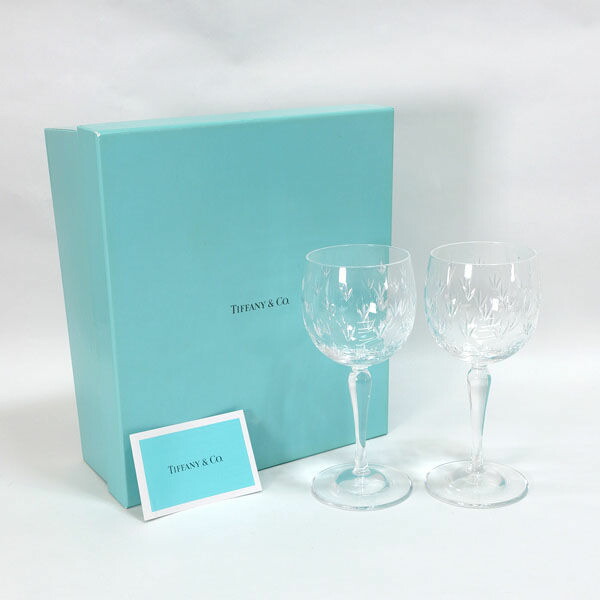 【価格見直し】【2026/03/30】TIFFANY&Co. / ティファニー ◆【グラス】ティファニー/フローレット ペアワイングラス すまい 雑貨 ブランド ギフト【未使用】