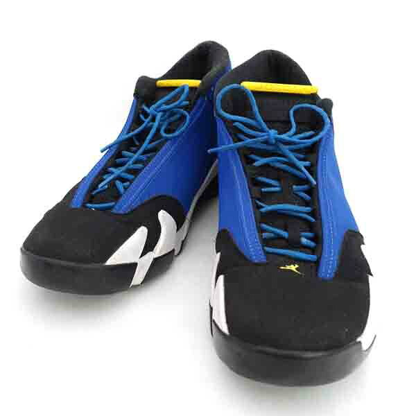 NIKE / ナイキ ◆エアジョーダン14 レトロ/レイニー/青み/30糎 487471-407 【メンズ/MEN/成人男性/ボーイズ/成人男性】【靴/クツ/シューズ/SHOES】 メンズ流行り物【中古】