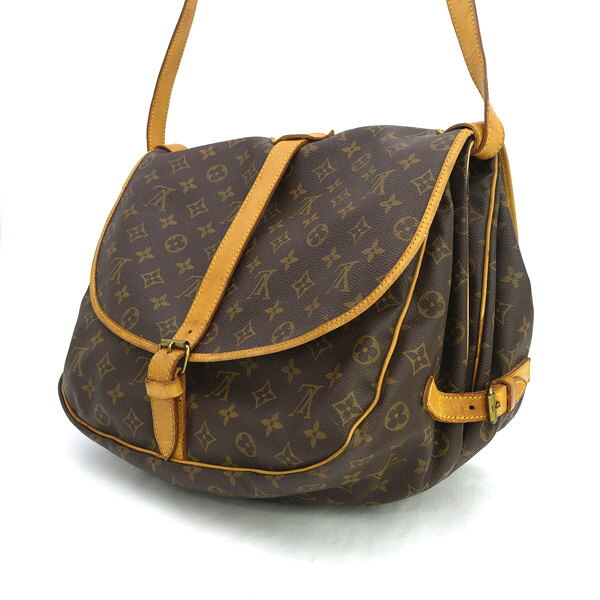 LOUIS VUITTON / ルイヴィトン ◆ソミュール35 ショルダーバッグ モノグラム M42254 【バッグ/バック/BAG/鞄/カバン】 ブランド【中古】