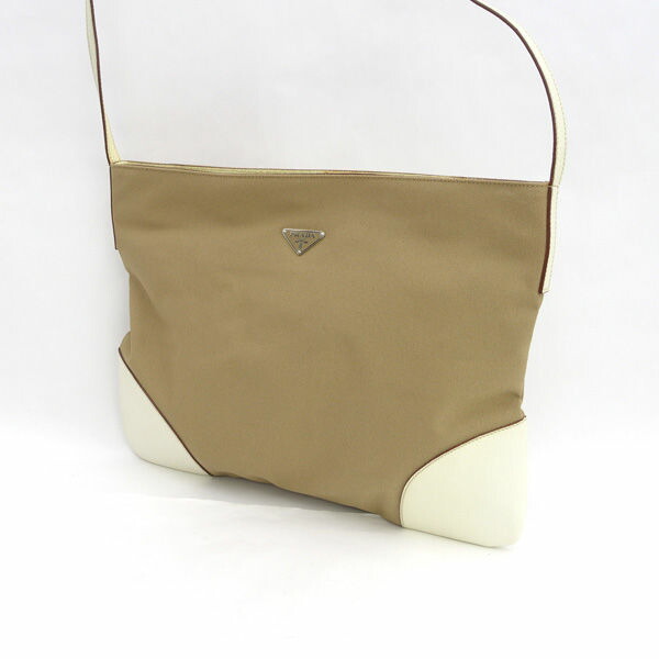 【価格見直し】【2026/07/15】PRADA / プラダ ■クロスボディ ショルダーバッグ キャンバス ベージュ 【バッグ/バック/BAG/鞄/カバン】 ブランド【中古】 |アーチェリー2(Archery)