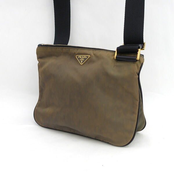 PRADA / プラダ ■クロスボディ ショルダーバッグ ブラウン 【バッグ/バック/BAG/鞄/カバン】 ブランド【中古】