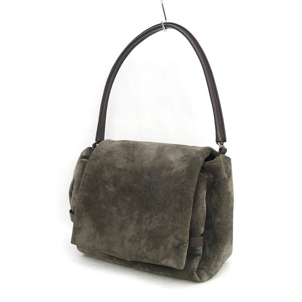 【価格見直し】【2026/05/18】BRUNELLO CUCINELLI / ブルネロ クチネリ ◆スウェード ワンショルダーバッグ グレー レザー DS57012 【バッグ/バック/BAG/鞄/カバン】 ブランド【中古】 |アーチェリー2(Archery)
