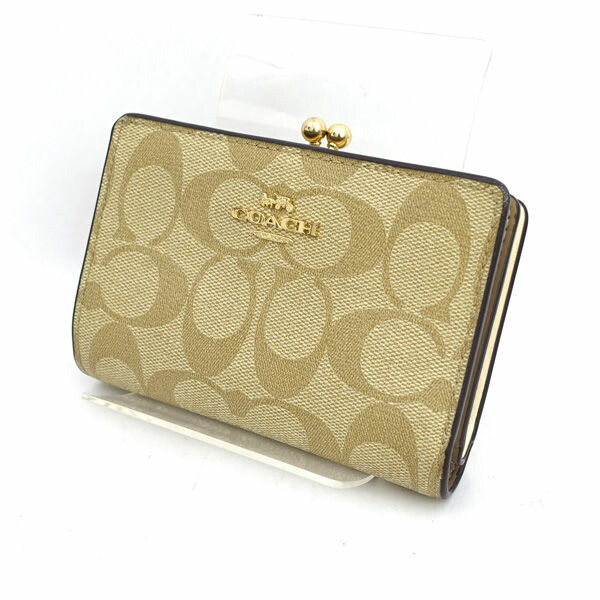 楽天市場】COACH コーチ/レザーがま口コンパクト財布/C2380/C83**/A