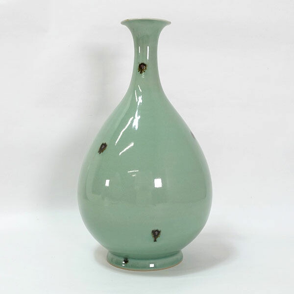 【価格見直し】【2026/07/15】高麗青磁 申相浩 ■【花器】高麗青磁/飛青磁 花生 ギフト【中古】 ｜アーチェリー２（Ａｒｃｈｅｒｙ）