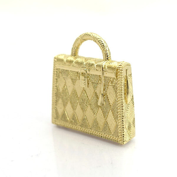 HERMES / エルメス ◆キュリオジテ ケリー ペンダントトップ チャーム ゴールドカラー 【ネックレス/ペンダント/トップ/アクセサリー】 ブランド【中古】