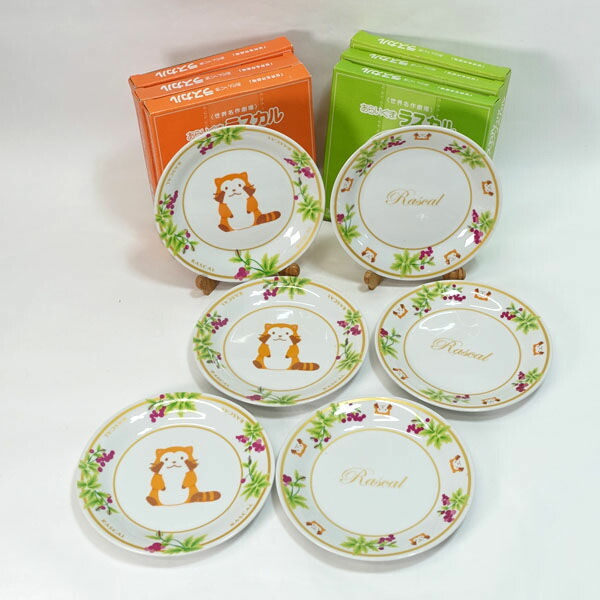 世界名作劇場 あらいぐまラスカル ◆【洋食器】世界名作劇場/あらいぐまラスカルプレート(6枚組) ギフト プレート ギフト【未使用】画像