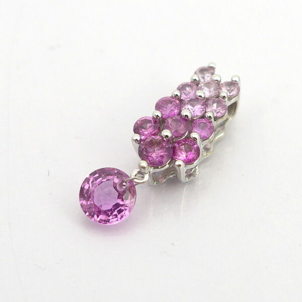 楽天市場】K18ピンクサファイアペンダントトップ(0.12ctUP、ダイヤ0.01