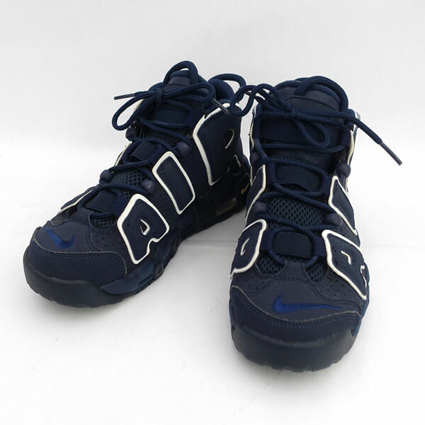 NIKE / ナイキ ◆GS エアモアアップテンポ/モアテン/オブジディアン/ネイビー/23cm 415082-401 【レディース/ガールズ/LADY/女性/婦人】【靴/クツ/シューズ/SHOES】 レディースファッション【中古】