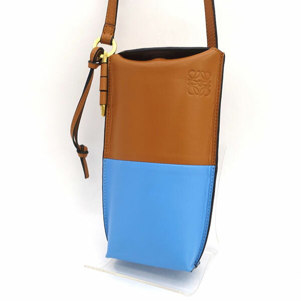 LOEWE / ロエベ ◆アナ瓦 論理ゲート衣嚢 バイ色合い ポシェット 肩先 【御徒面子/うしろ側/BAG/鞄/鞄】 ブランド名【中古】 レディースバッグ-バッグ-バッグ・小物・ブランド雑貨